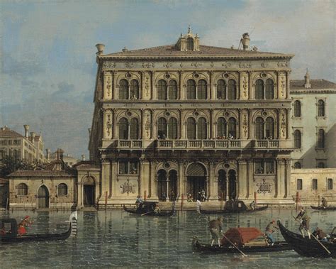 Giovanni Antonio Canal, il Canaletto (Venice 1697-1768) , Palazzo Vendramin-Calergi, on the ...