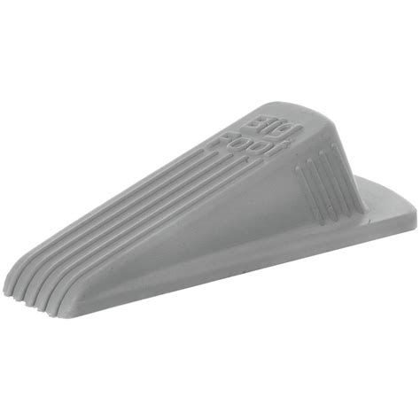 Grey Rubber Door Stop - 4 1/2"L x 2 1/8"W x 1 1/4"H