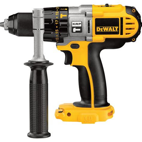 FREE SHIPPING — DEWALT 18V Cordless Electric Hammerdrill With Side Handle — Tool Only, 1/2in ...