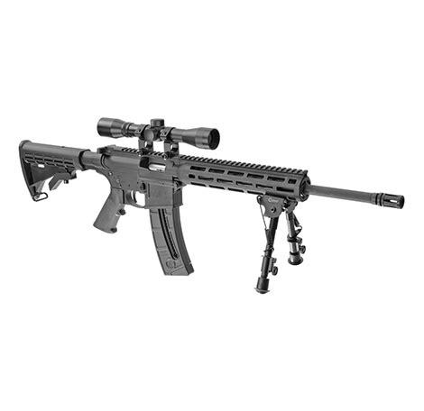 Smith & Wesson M&P 15-22 Sport Optics Ready 4X Scope, Bipod 25RD ...