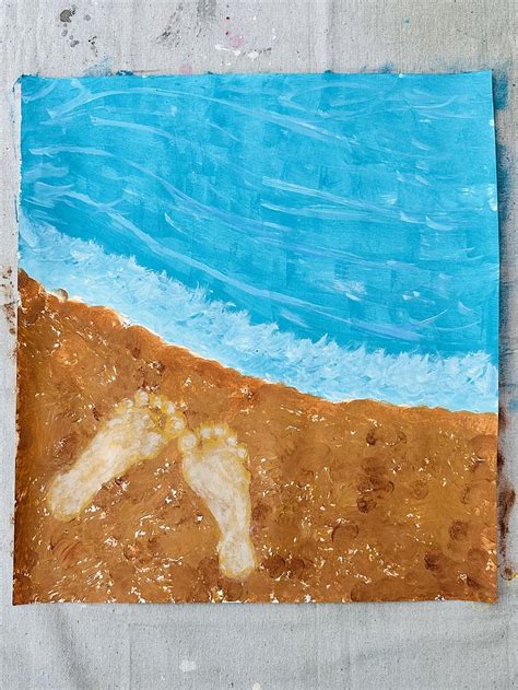 This Beach Footprint Art Is The Cutest Summer Craft For Kids – Searching And Shopping