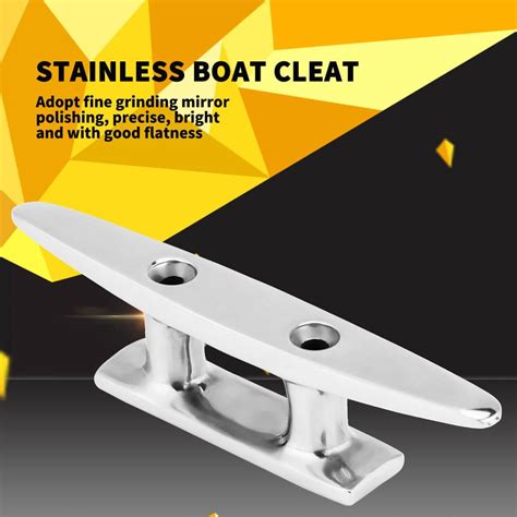 4 Inch Mooring Cleats Boat Dock Cleat Stainless Steel Boat Mooring Dock ...