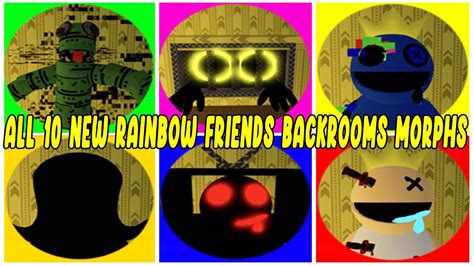 How To Find ALL 10 NEW RAINBOW FRIENDS MORPHS BACKROOMS in Find The Rainbow Friends Morphs ...
