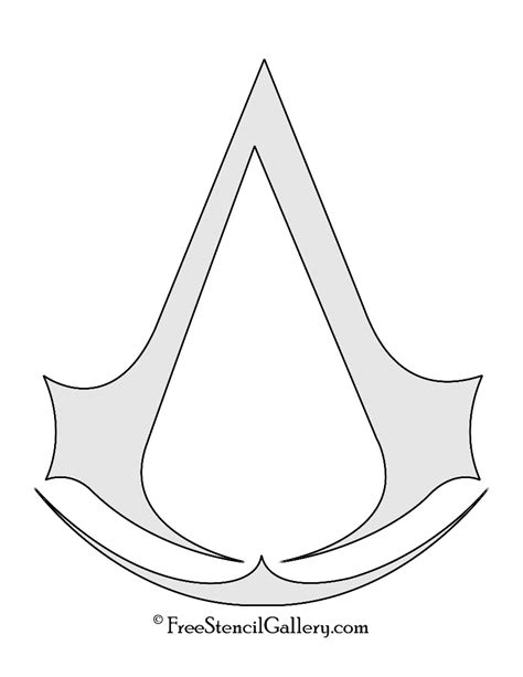 Assassin's Creed Symbol Stencil | Free Stencil Gallery