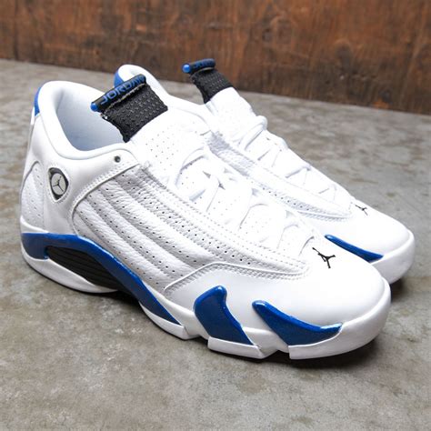 jordan big kids air jordan 14 retro white black hyper royal