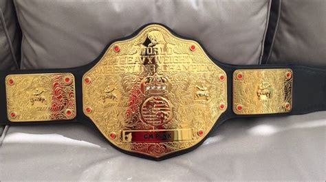 Wwe World Heavyweight Championship Replica Title Belt 4mm Version - Belt Poster