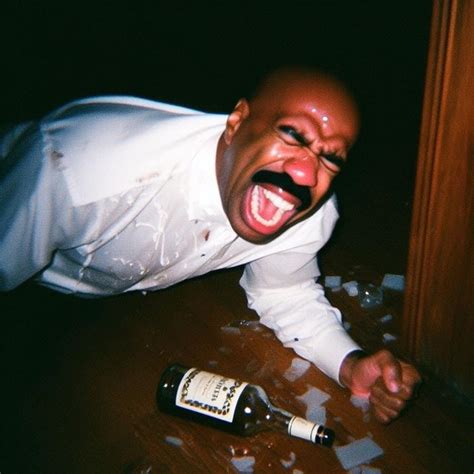 Drunk Steve Harvey Crying on the Floor | AI Steve Harvey / Steve Harvey Drinking and Crying ...