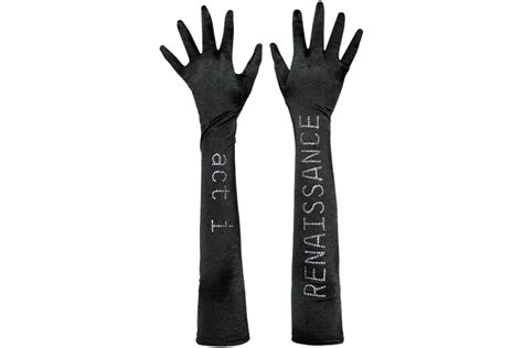 Beyonce Renaissance Crystal Gloves Black - US