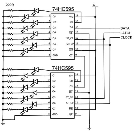 More Arduino outputs, using shift registers | The Oddbloke Geek Blog