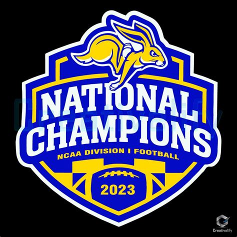 South Dakota State Jackrabbits SVG NCAA Champions 2023 File - CreativeLify