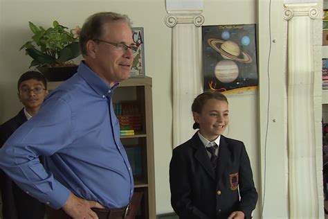 Sen. Braun Tours Seven Oaks Classical School, Talks Skills Gap | news - Indiana Public Media