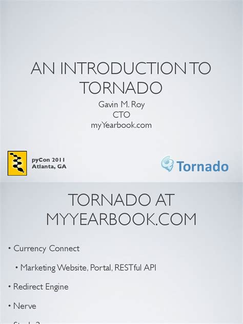 An Introduction To Tornado | PDF | Java Script | World Wide Web