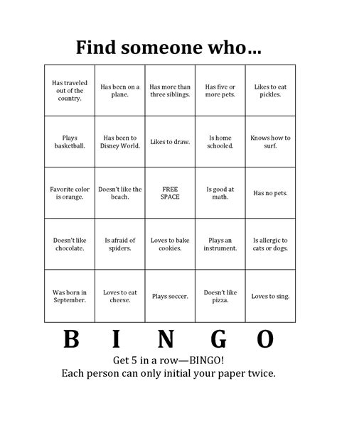 Bingo Icebreaker | girlscoutw | Pinterest | Ice breakers, Activities and Gaming