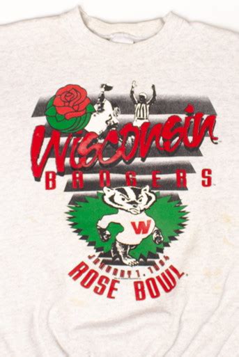 Vintage Wisconsin Badgers Rose Bowl Sweatshirt (1994) 1 - Ragstock.com