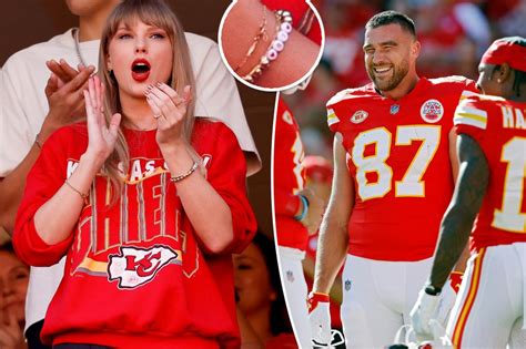 Taylor Swift adorably wears '87' bracelet at Travis Kelce's Kansas City Chiefs game