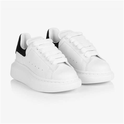 White & Black Oversized Trainers | Childrensalon