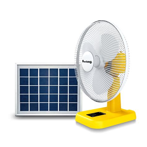 Plastic/Fibre Sun King 16" Solar Powered Table Fan, 11.1 V, Yellow, Rs 7999 /piece | ID: 22579983933