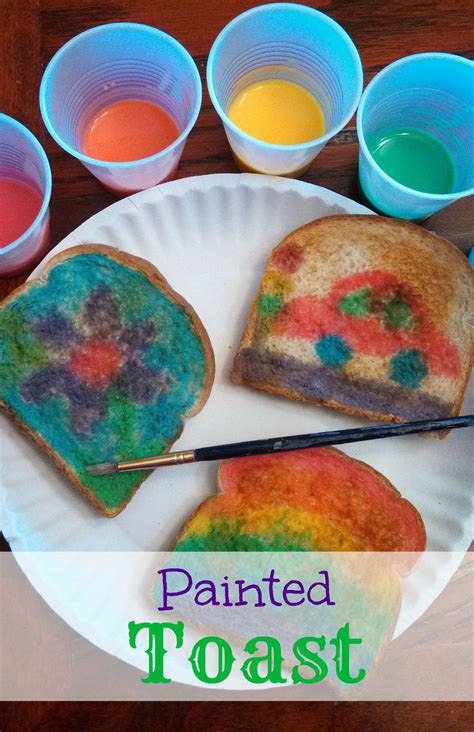 Painting Toast - Mom on the Move | Preschool cooking, Kids food crafts, Kids cooking crafts