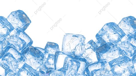 Ice Cube Horizontal View Blue Cool, Ice Cube, Stereoscopic, Three ...