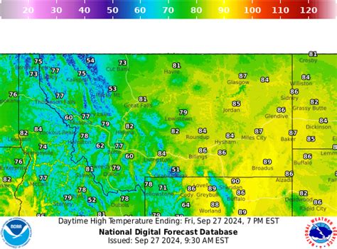 NOAA Graphical Forecast for Montana