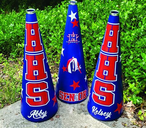 25 Custom Cheer Megaphone LOTS of Colors to Choose From - Etsy