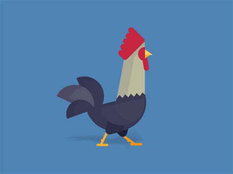 Le Coq Français .... | Animation design, Motion design animation ...