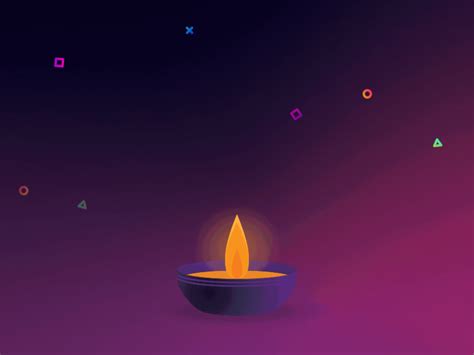 Diwali candle by Sergej Pehterev on Dribbble