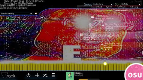 Accelerant and Rush E Osu!Mania Beatmaps [Osu!] [Mods]