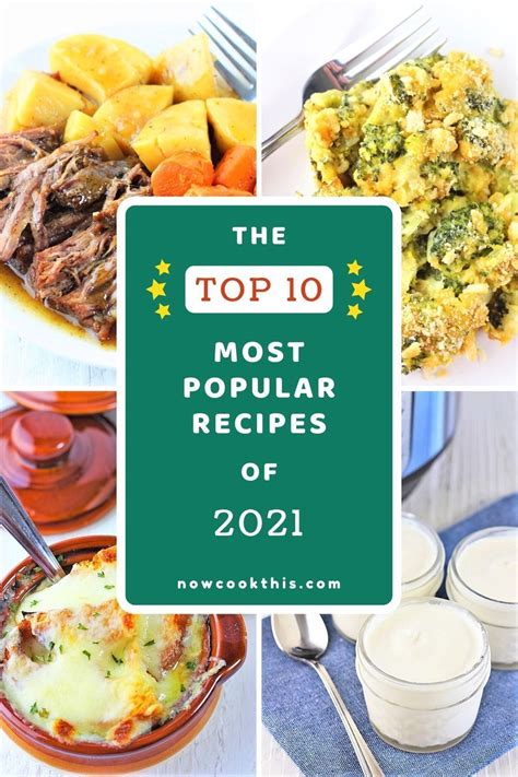 The Top 10 Most Popular Recipes of 2021 in 2022 | Recipes, Most popular recipes, Popular recipes