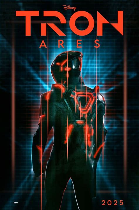 Simple teaser poster concept design for Tron: Ares (2025), created in Adobe Photoshop, no AI ...