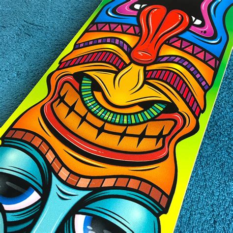 Tiki Wooden Wall Plaque Tiki Culture Lowbrow Art Kustom | Etsy