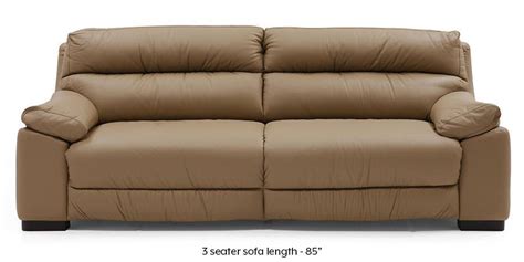 Thiene Sofa (Camel Italian Leather) - Urban Ladder