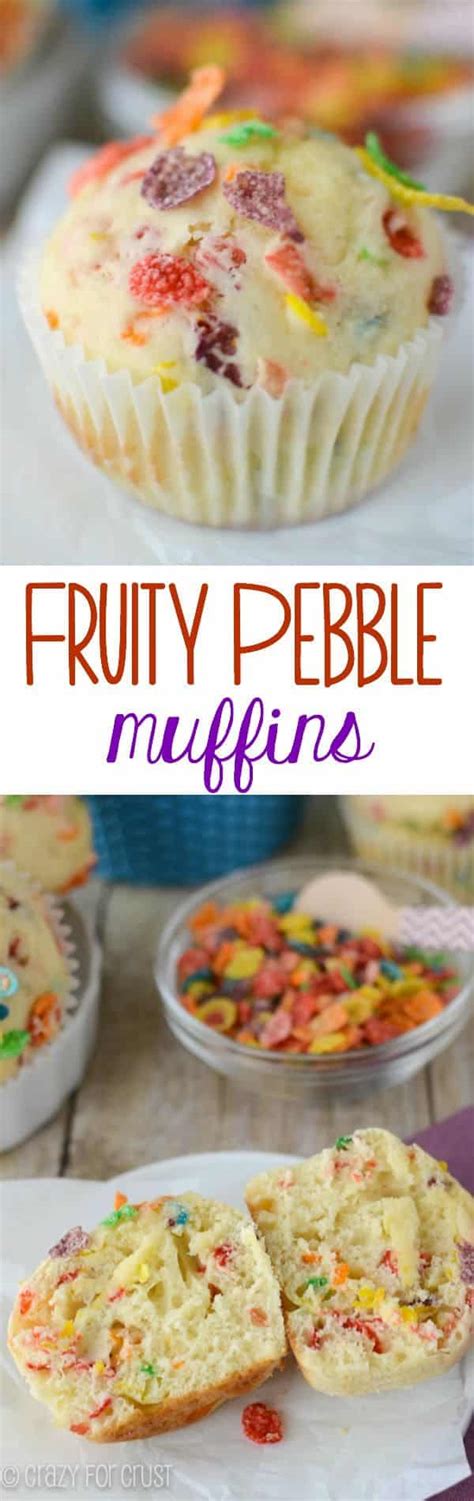 Fruity Pebbles Muffins - Crazy for Crust