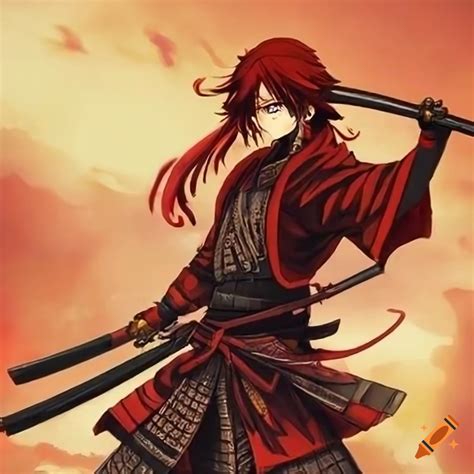 Anime samurai character on Craiyon