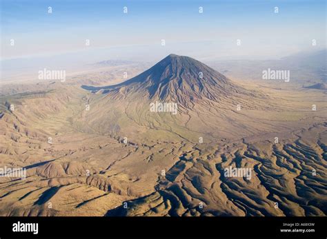 Ol Doinyo Lengai, aerial view, Tanzania Stock Photo - Alamy