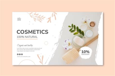 Free Vector | Cosmetic banner template