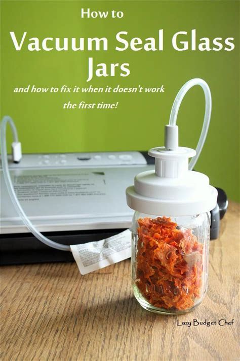 How to use a Foodsaver vacuum sealer to seal mason jars and recycled glass jars for food storage ...