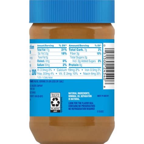 Jif® No Added Sugar Creamy Peanut Butter Spread, 15.5 oz - Kroger