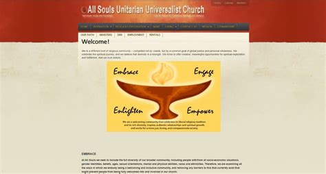 All Souls Unitarian Universalist Church Website Design Case Study