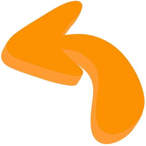 Orange arrow element 42381941 PNG