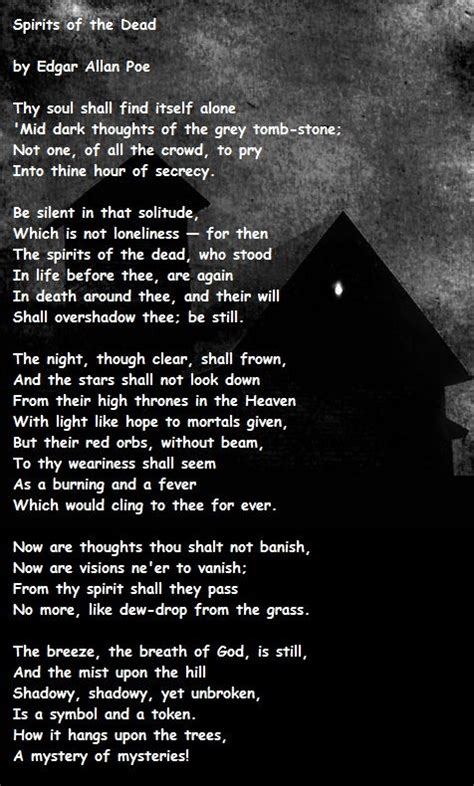 a poem written in black and white with an image of a house on the side