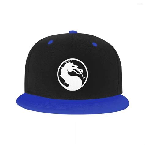 Ball Caps Fashion Mortal Kombat Logo Hip Hop Cap Summer Fighting Game Sub Zero Scorpion Flat ...