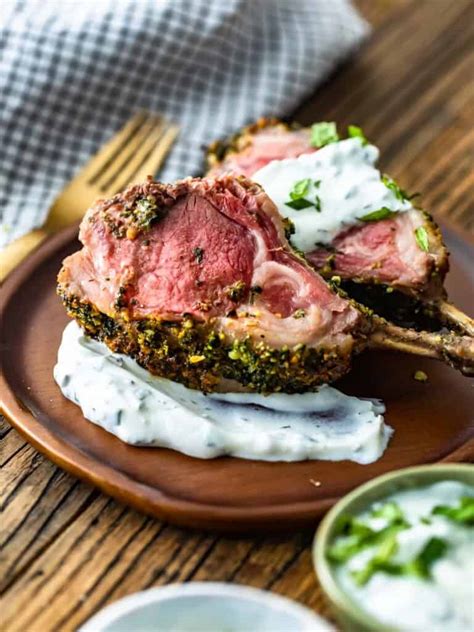 Rack of Lamb with Mint Yogurt Sauce - The Cookie Rookie®