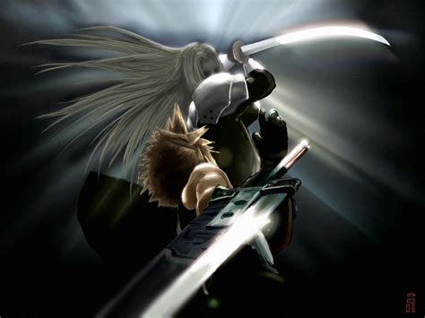 FFVII-AC: Cloud VS SEPHIROTH by Shld on DeviantArt