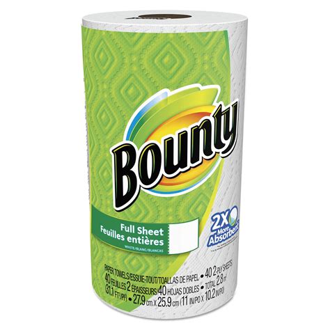 Bounty Paper Towels, Full Sheet, 1 Regular Roll - Walmart.com