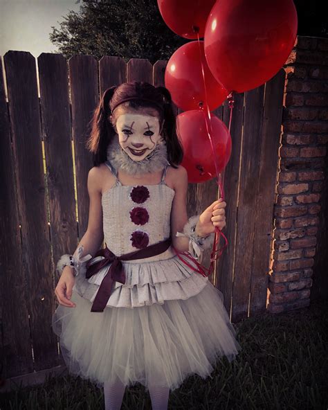 Girl Pennywise Halloween costume Kid’s It Costume | Idee deguisement ...