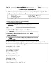 worksheet-mga sawikain at salawikain1.docx - NAME: Torres Corina Ann S ...