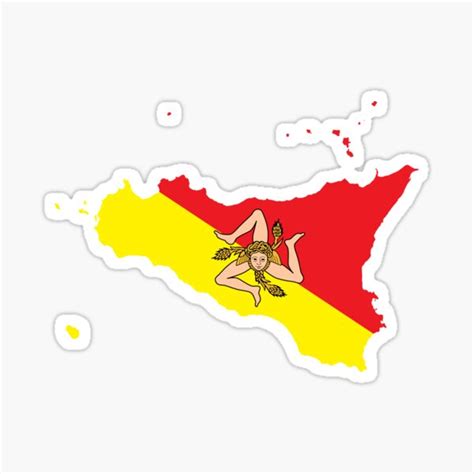 "Flag of Sicily" Sticker by national-flags | Redbubble