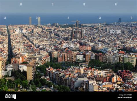 Barcelona skyline, Barcelona, Spain Stock Photo - Alamy