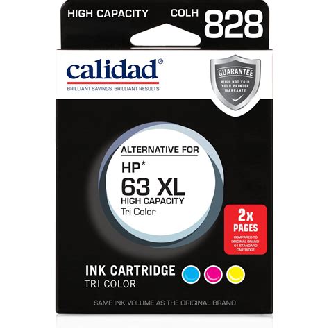 Calidad Hp Printer Ink 63 Xl Tri Colour Each | Woolworths